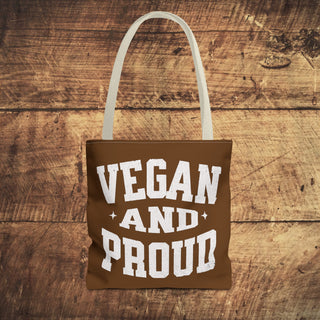 Vegan And Proud Tote Bag Printify