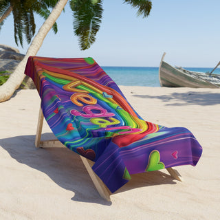 Vegan Beach Towel Printify