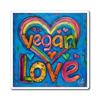 Vegan Love Magnet Printify