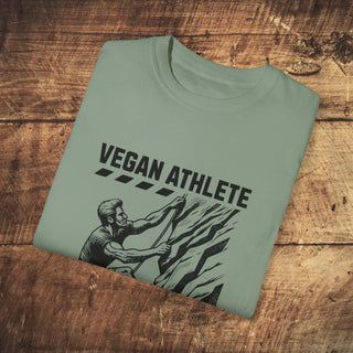 Vegan Athlete Garment-Dyed T-shirt Printify