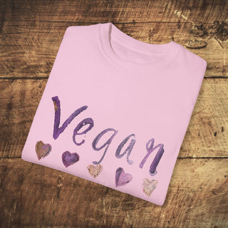 Vegan Hearts T-shirt Printify