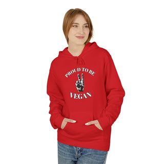 Proud To Be Vegan Unisex Midweight Softstyle Fleece Hoodie