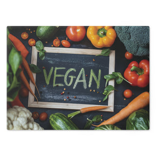 Vegan Tempered Glass Cutting Board Printify