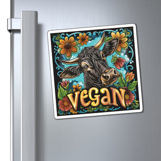 Vegan Cow Magnet Printify