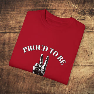 Proud To Be Vegan Unisex Garment-Dyed T-shirt