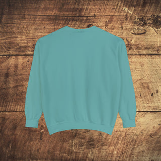 Vegan Girl Garment-Dyed Sweatshirt Printify