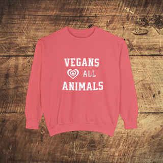 Vegan Garment-Dyed Sweatshirt Printify