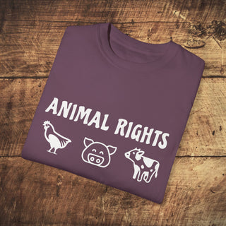 Animal Rights Garment-Dyed T-shirt Printify