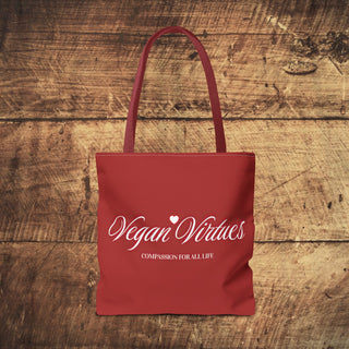 Vegan Virtues Tote Bag Printify
