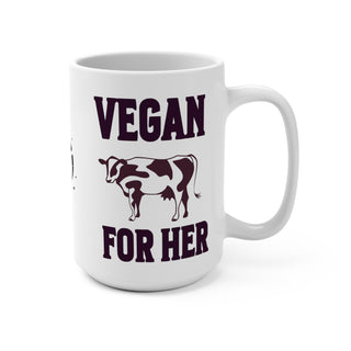 Vegan For Her Coffee Mug 15oz Printify