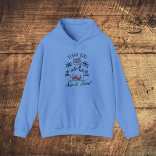 Vegan Girl Heavy Blend™ Hooded Sweatshirt Printify