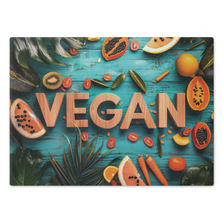 Vegan Tempered Glass Cutting Board Printify