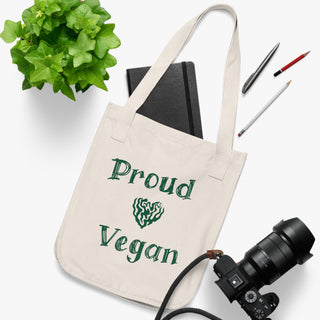 Proud Vegan Organic Canvas Tote Bag