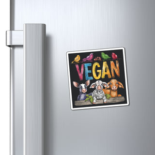 Vegan Animals Magnet Printify