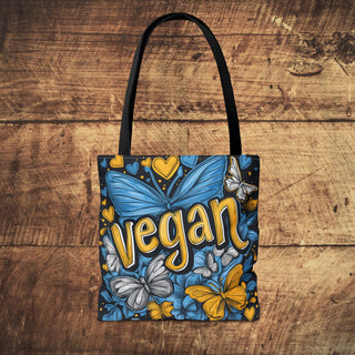 Vegan Butterflies Tote Bag Printify