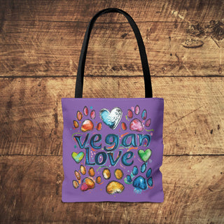 Vegan Love Tote Bag Printify