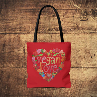 Vegan Love Tote Bag Printify