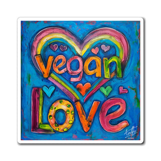 Vegan Love Magnet Printify