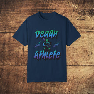 Vegan Athlete Garment-Dyed T-shirt Printify