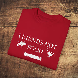 Friends Not Food Garment-Dyed T-shirt Printify