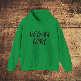 Vegan Girl Heavy Blend™ Hooded Sweatshirt Printify