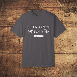 Friends Not Food Garment-Dyed T-shirt Printify