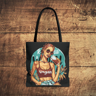 Vegan Girl Tote Bag Printify