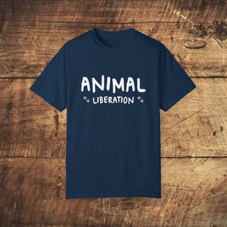 Animal Liberation Unisex Garment-Dyed T-shirt Printify