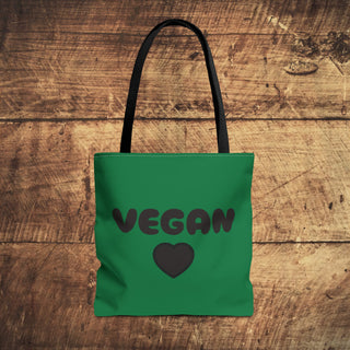 Vegan Heart Tote Bag Printify