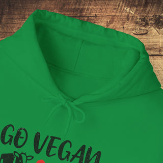 Go Vegan Heavy Blend™ Hooded Sweatshirt Printify