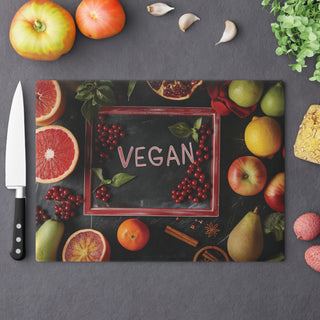 Vegan Tempered Glass Cutting Board Printify