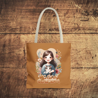 Vegan Cat Mom Tote Bag Printify