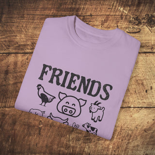 Friends Not Food Garment-Dyed T-shirt Printify