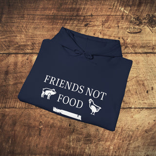 Friends Not Food Heavy Blend™ Hooded Sweatshirt Printify