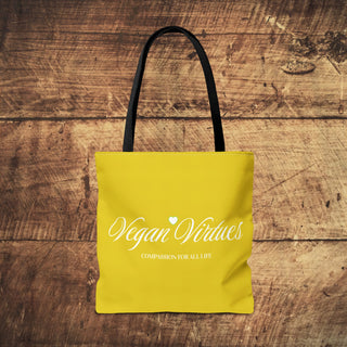 Vegan Virtues Tote Bag Printify
