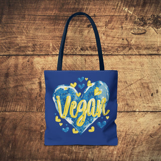 Vegan Heart Tote Bag Printify