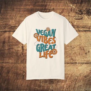 Vegan Vibes Garment-Dyed T-shirt Printify