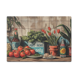 Plant-based Only Tempered Glass Cutting Board Printify