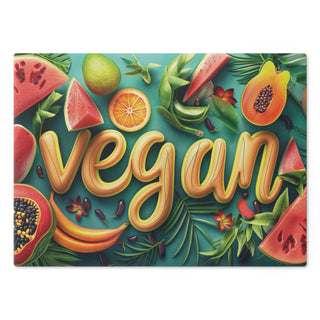 Vegan Tempered Glass Cutting Board Printify