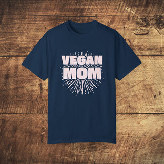 Vegan Mom Garment-Dyed T-shirt Printify