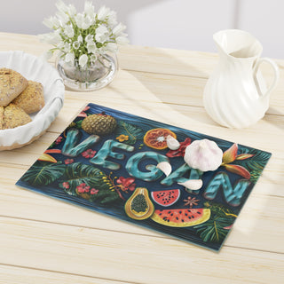 Vegan Tempered Glass Cutting Board Printify