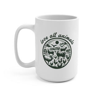 Love All Animals Coffee Mug 15oz