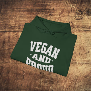 Vegan and Proud Heavy Blend™ Hooded Sweatshirt Printify