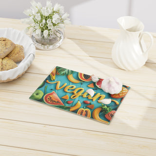 Vegan Tempered Glass Cutting Board Printify