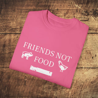 Friends Not Food Garment-Dyed T-shirt Printify