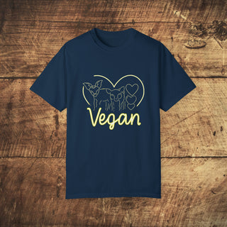 Vegan Garment-Dyed T-shirt Printify