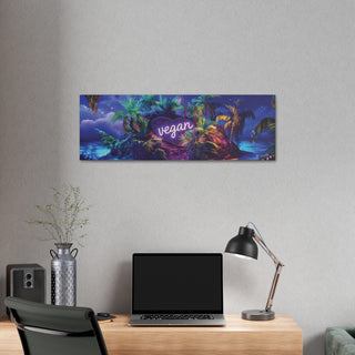 Vegan Island Classic Stretched Canvas Printify