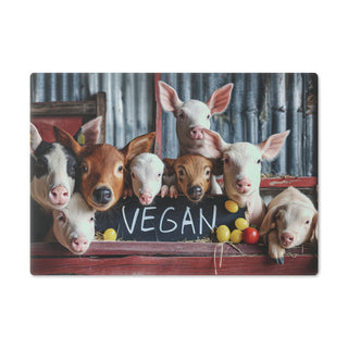 Vegan Tempered Glass Cutting Board Printify