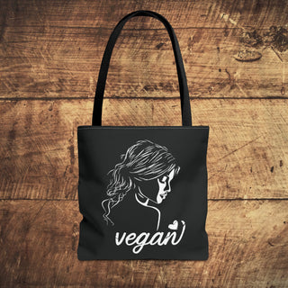 Vegan Girl Tote Bag Printify