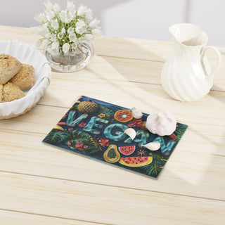 Vegan Tempered Glass Cutting Board Printify